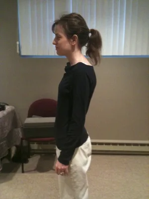 Posture after care, side view